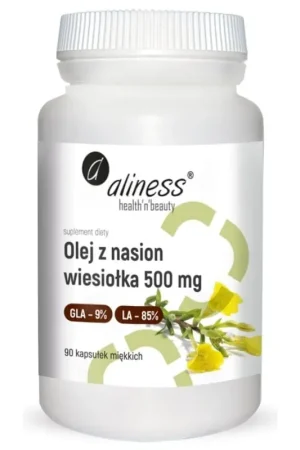 Aliness Evening Primrose Seed Oil 9% 500 mg - 90 Capsules Factory Price