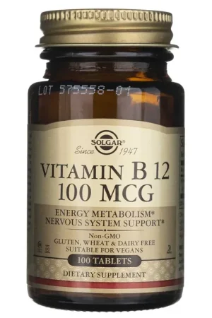 Solgar Vitamin B12 100 mcg - 100 Tablets Budget
