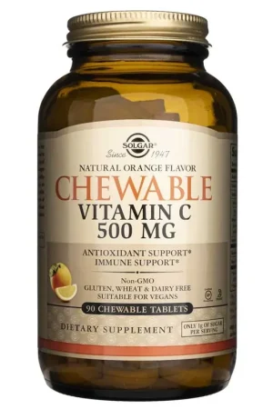 Trending Solgar Chewable Vitamin C 500 mg, Natural Orange - 50 Tablets