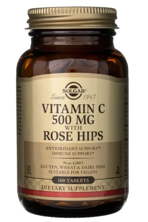 Top Pick Solgar Vitamina C 500 mg with Rose Hips - 100 Tablets