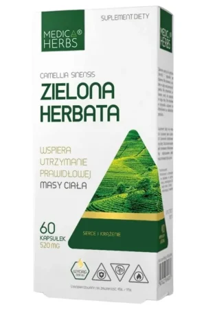 Medica Herbs Green Tea 520 mg - 60 Capsules High Quality