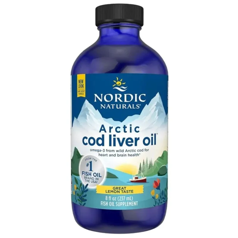 Deal Nordic Naturals Arctic-D Cod Liver Oil, Lemon - 237 ml