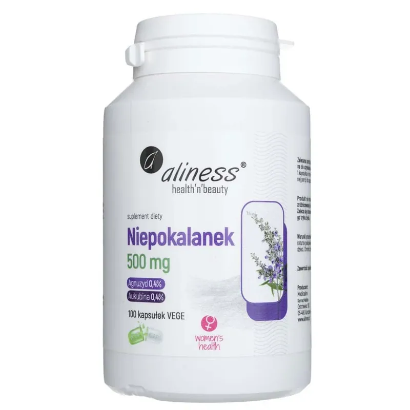 Aliness Chasteberry Vitex (Vitex Agnus-Castus) 500 mg – 100 Capsules Express Delivery