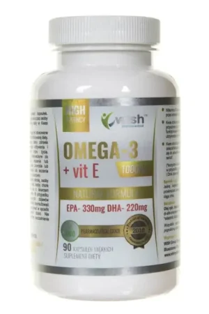 Wish Omega-3 1000 mg Vitamin E - 90 Capsules Luxury