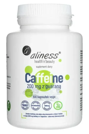Aliness Caffeine 200 mg - 100 Veg Capsules Special Discount