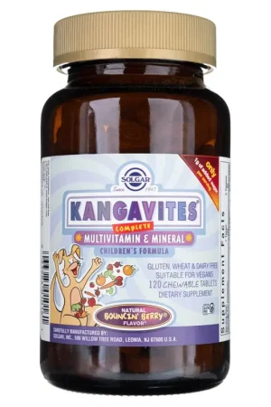 Factory Price Solgar Kangavites Multivitamin & Mineral Bouncin‘ Berry - 120 Tablets