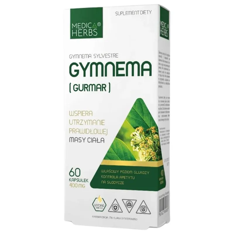 New Arrival Medica Herbs Gymnema (Gurmar) 400 mg - 60 Capsules