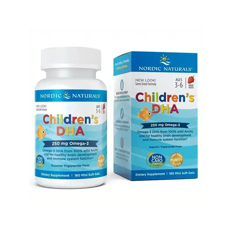 Direct From Factory Nordic Naturals Children‘s DHA, Strawberry 250 mg - 180 Softgels