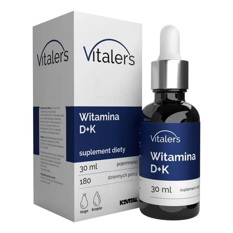 Vitaler‘s Vitamin D3 2000 IU K2-MK7 75 mcg, drops - 30 ml Luxury