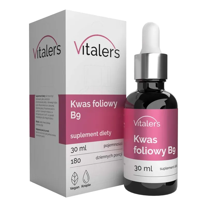 Vitaler‘s Folic Acid (Vitamin B9) 400 mcg, drops - 30 ml High Quality