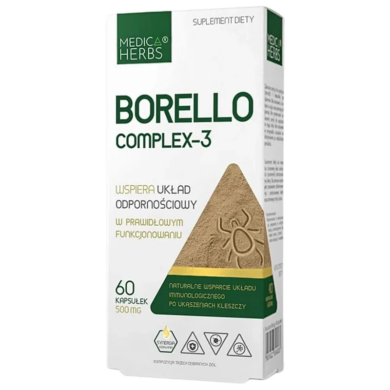 Medica Herbs Borello Complex-3 - 60 Capsules Certified