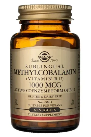 Fresh Stock Solgar Sublingual Methylcobalamin 1000 mcg - 60 Tablets
