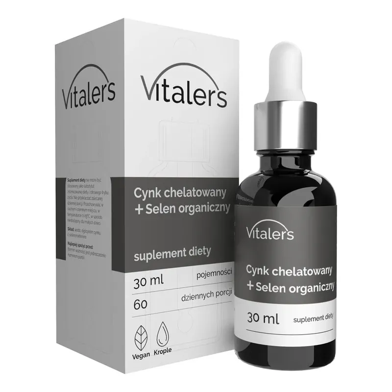 Vitaler‘s Chelated Zinc 15 mg + Organic Selenium 200 mcg, drops - 30 ml Authentic
