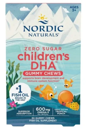 Trending Nordic Naturals Children‘s DHA Omega-3 250 mg, Tropical - 30 Gummies