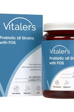 Latest Vitaler‘s Probiotic 18 Strains with FOS - 30 Capsules