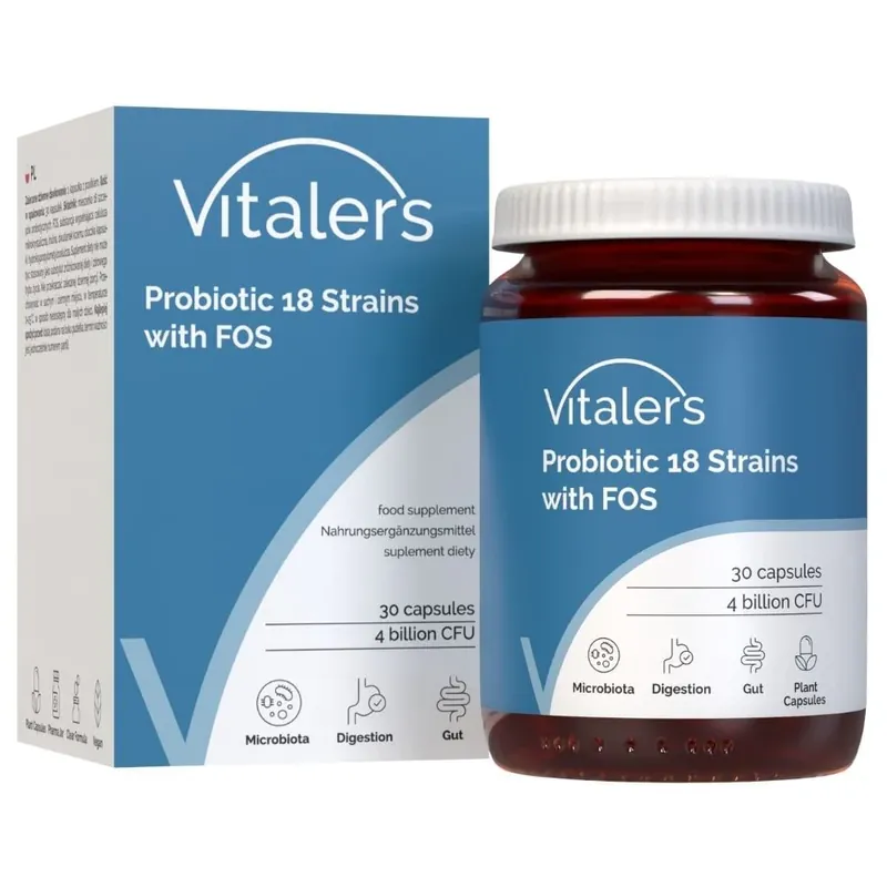 Latest Vitaler‘s Probiotic 18 Strains with FOS - 30 Capsules