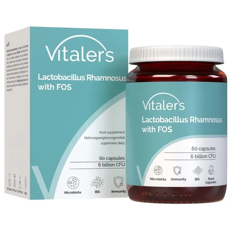 Vitaler‘s Lactobacillus Rhamnosus with FOS (Probiotic) - 60 Capsules Genuine