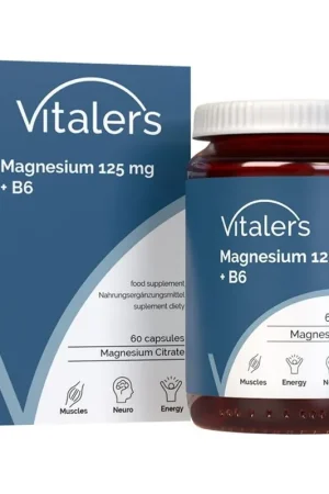 Buy Today Vitaler‘s Magnesium 125 mg + Vitamin B6 6 mg - 60 Capsules