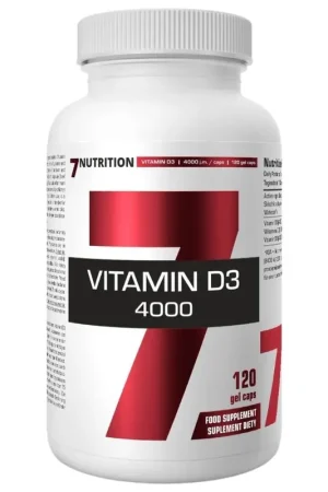 7Nutrition Vitamin D3 4000 IU - 120 Capsules Best Seller