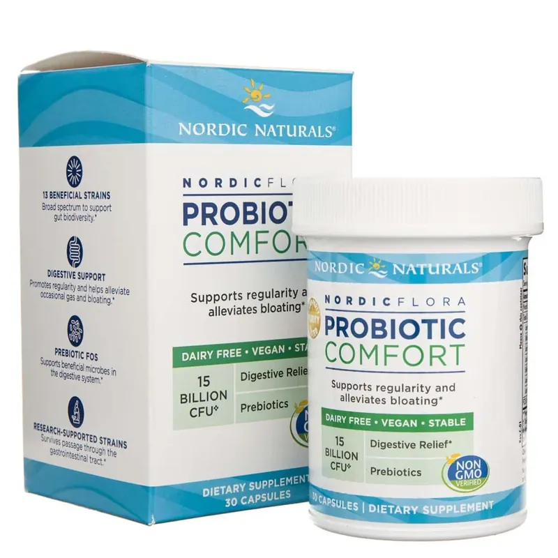 Sale Nordic Naturals Nordic Flora Probiotic Comfort, 15 Billion CFU - 30 Capsules