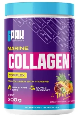 6PAK Marine Collagen Complex, Tropical Fruit - 300 g Discount