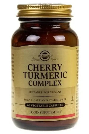 Fresh Stock Solgar Cherry Turmeric Complex - 60 Capsules