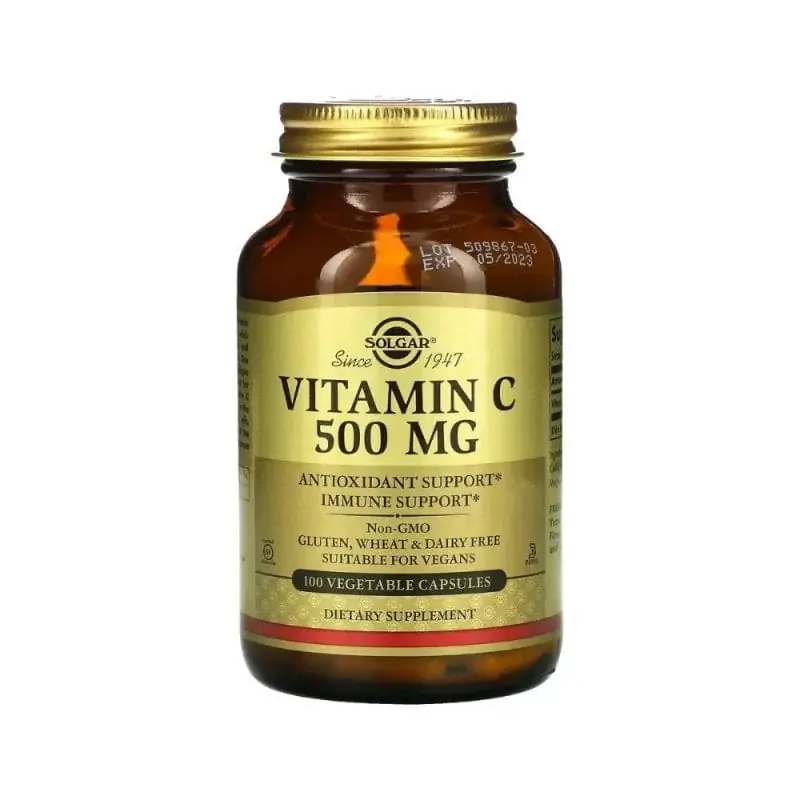 Direct From Factory Solgar Vitamin C 500 mg - 100 Capsules