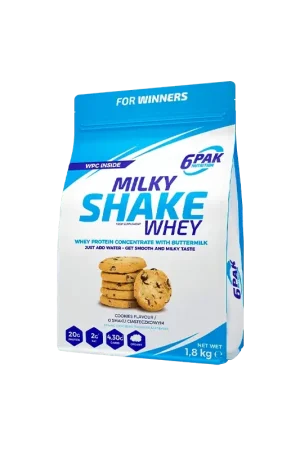 6PAK Nutrition Milky Shake Whey, Cookies - 1800 g Flash Sale
