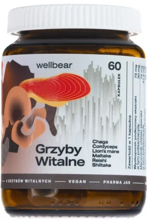 Wellbear Vital Mushrooms - 60 Capsules Buy Today