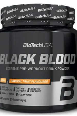 BioTech USA Black Blood NOX+, Tropical Fruit Flavoured - 330 g Discount