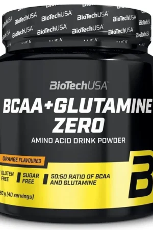 BioTech USA BCAA + Glutamine Zero, Orange - 480 g Seasonal Sale