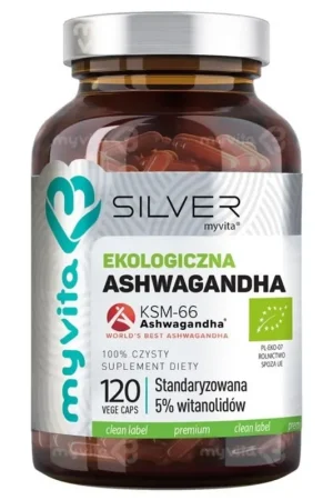 Express Delivery MyVita Silver Ashwagandha BIO 200 mg - 120 Capsules