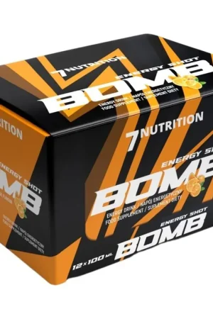 7Nutrition BOMB Energy Shot, Orange - 12 Pieces Genuine