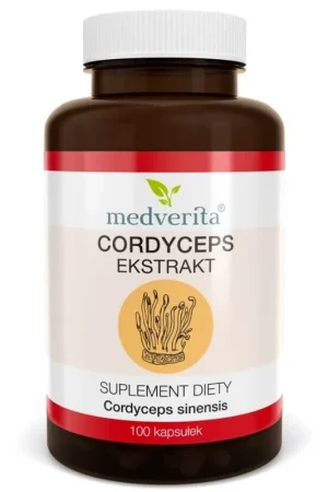 Fan Favorite Medverita Cordyceps 500 mg - 100 Capsules