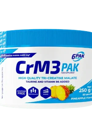 6PAK CrM3 PAK Creatine Powder, Pineapple - 250 g Popular