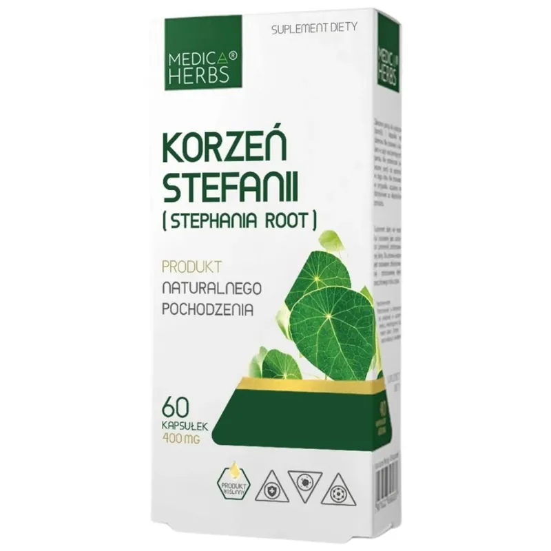 Trusted Brand Medica Herbs Stephania Root 400 mg - 60 Capsules