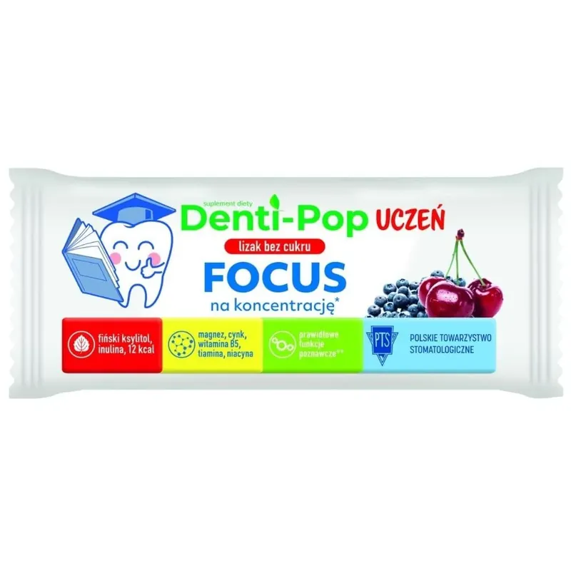 Starpharma Healthy Denti-Pop Lollipop Student Focus, Blueberry - 6 g Last Chance