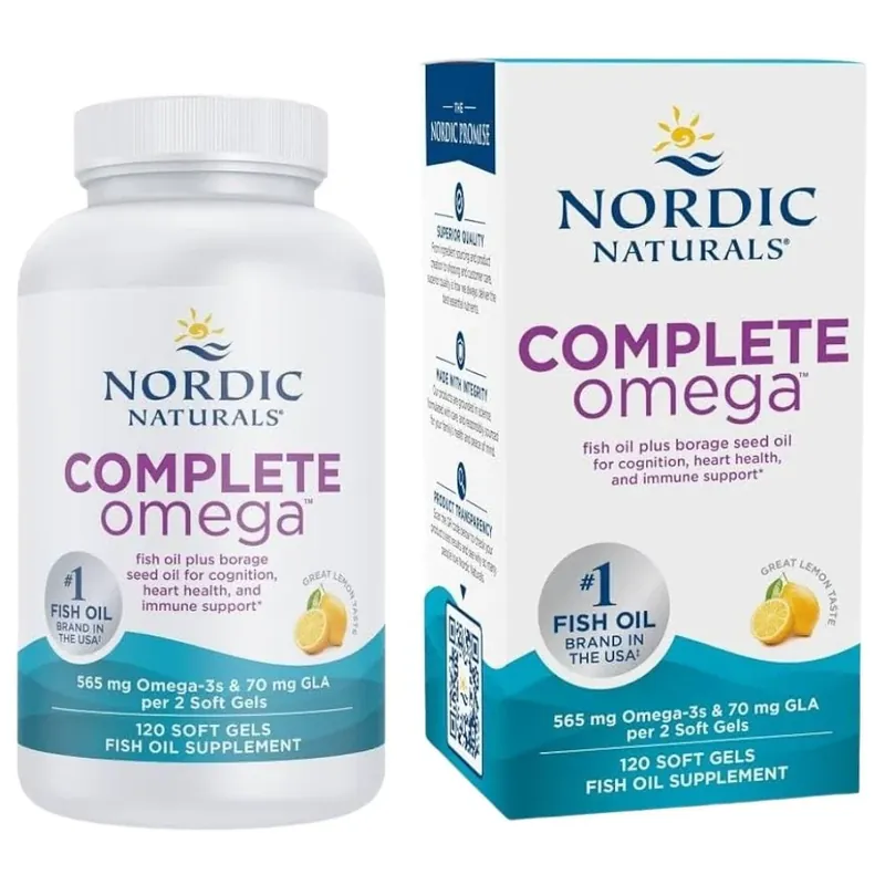 Nordic Naturals Complete Omega 3,6,9, Lemon - 120 Capsules Bargain
