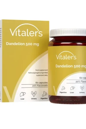 Vitaler‘s Dandelion Extract 500 mg – 60 Capsules Secure Checkout