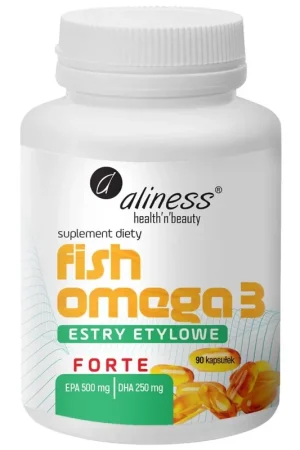 Aliness Fish Omega 3 Forte 500/250 mg - 90 Capsules High Quality