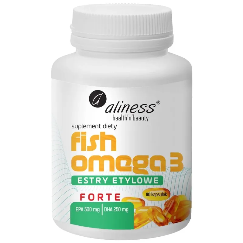 Aliness Fish Omega 3 Forte 500/250 mg - 90 Capsules High Quality
