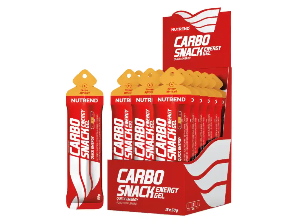 Nutrend Carbosnack Gel, Apricot - 18x50 g Free Returns