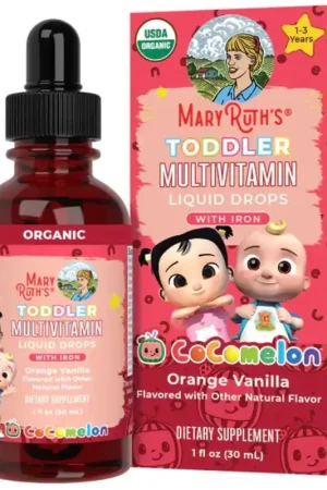 Buy Online MaryRuth‘s CoComelon Organic Toddler Multivitamin with Iron, Orange-Vanilla - 30 ml