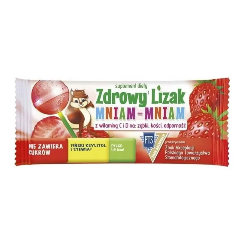 Free Returns Starpharma Healthy Lollipop with Vitamin C and D, Strawberry - 6 g