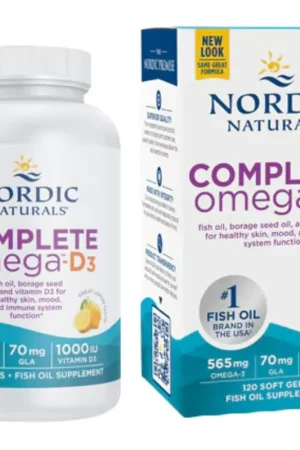 Luxury Nordic Naturals Complete Omega-D3, Lemon - 120 Capsules