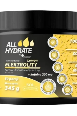 Aliness ALLHydrate Electrolytes + Caffeine 200 mg, Lemon - 345 g Shop Now
