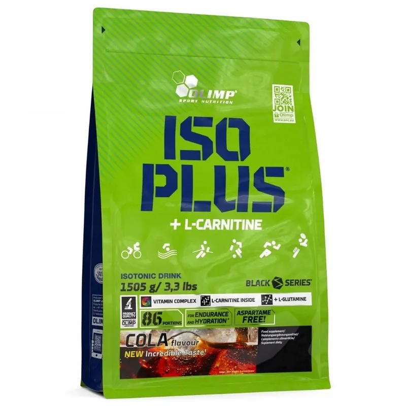 Professional Grade Olimp Iso Plus Isotonic with L- Carnitine Powder, Cola - 1505 g