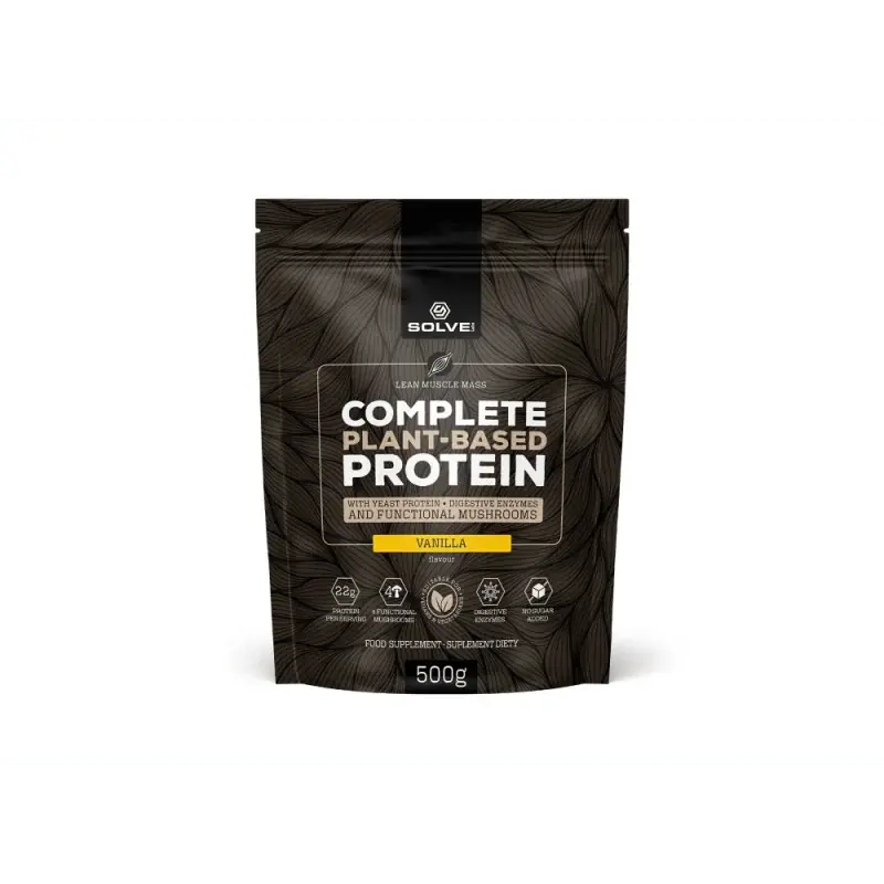 Certified Solve Labs Complete Plant-Based Protein, Vanilla - 500 g