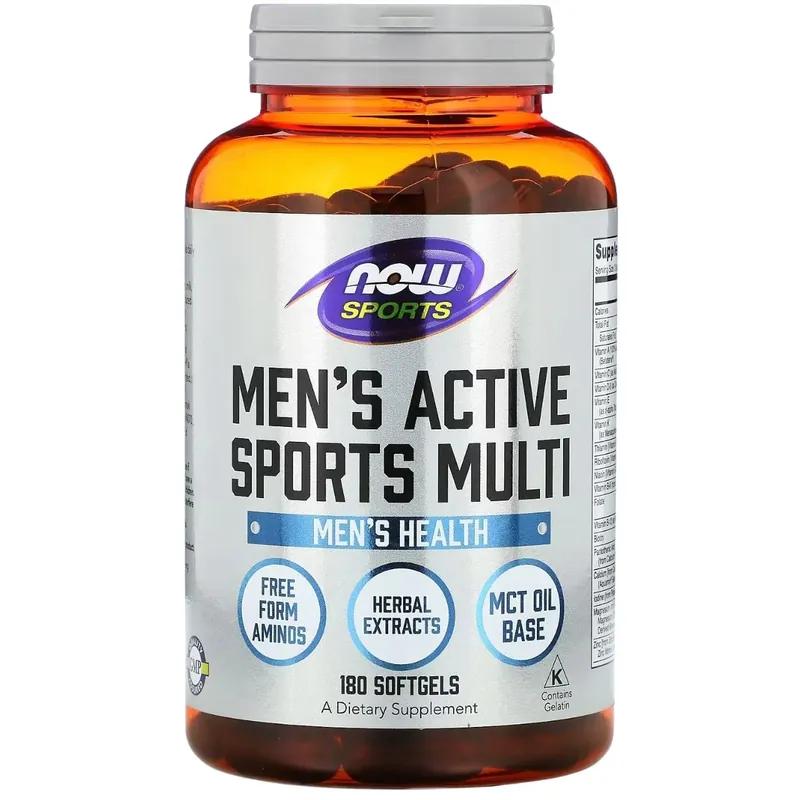 In Demand Now Foods Men‘s Active Sports Multi - 180 Capsules