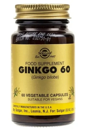 High Quality Solgar Ginkgo Biloba - 60 Capsules